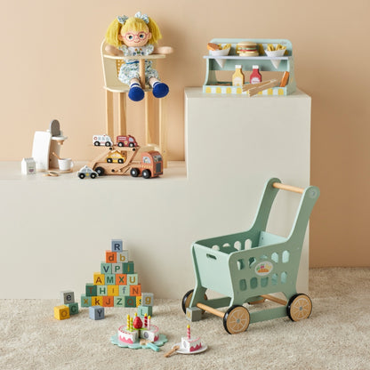 ZOOKABEE WOODEN DOLL'S HIGHCHAIR