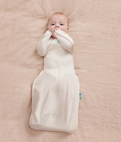 LOVE TO DREAM SWADDLE UP SLEEPING BAG 0.2 TOG | TAN STRIPE