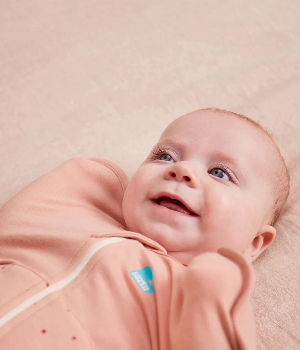 LOVE TO DREAM SWADDLE UP SLEEPING BAG 2.5 TOG | PEBBLES ROSE