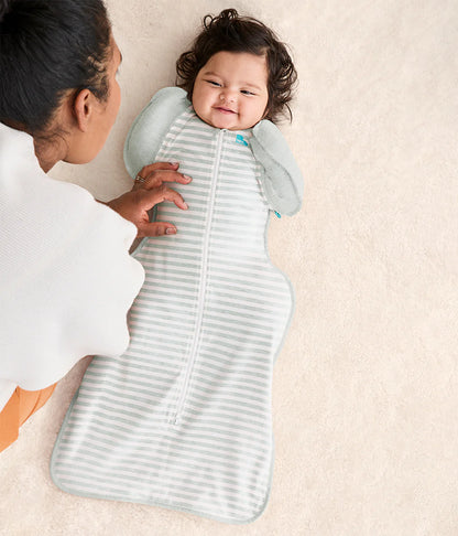 LOVE TO DREAM SWADDLE UP TRANSITION BAG 0.2 TOG | OLIVE STRIPE