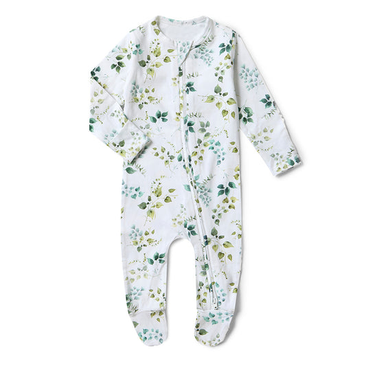 Snuggle Hunny Snuggle Sleepsuit Zip Footie - Eden