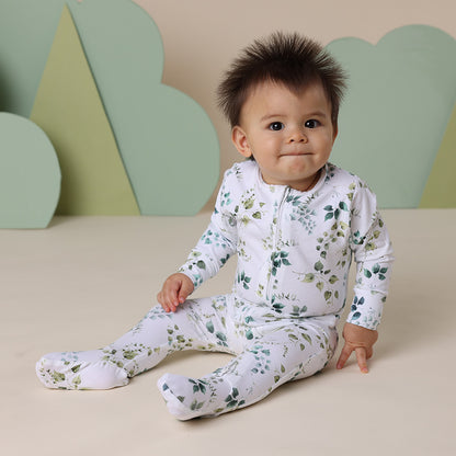 Snuggle Hunny Snuggle Sleepsuit Zip Footie - Eden