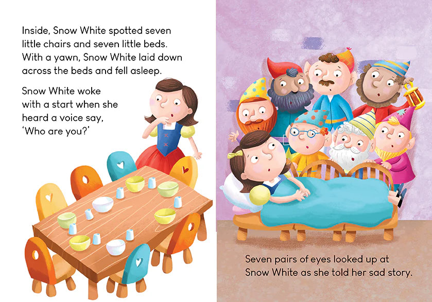 Kids Little Readers Hardcover Book - Snow White and The Seven Dwarfs - Angus & Dudley Collections