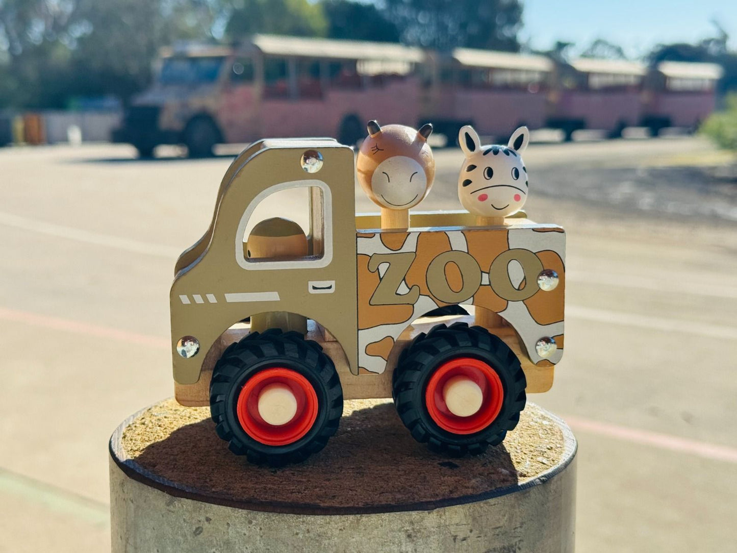 Wooden Truck Toy With Animals