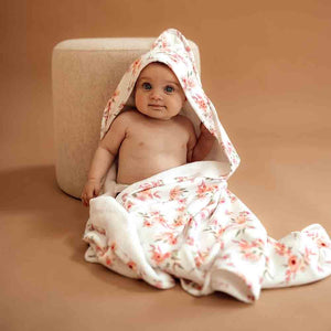 Snuggle Hunny Hooded Organic Cotton Towel - Camille