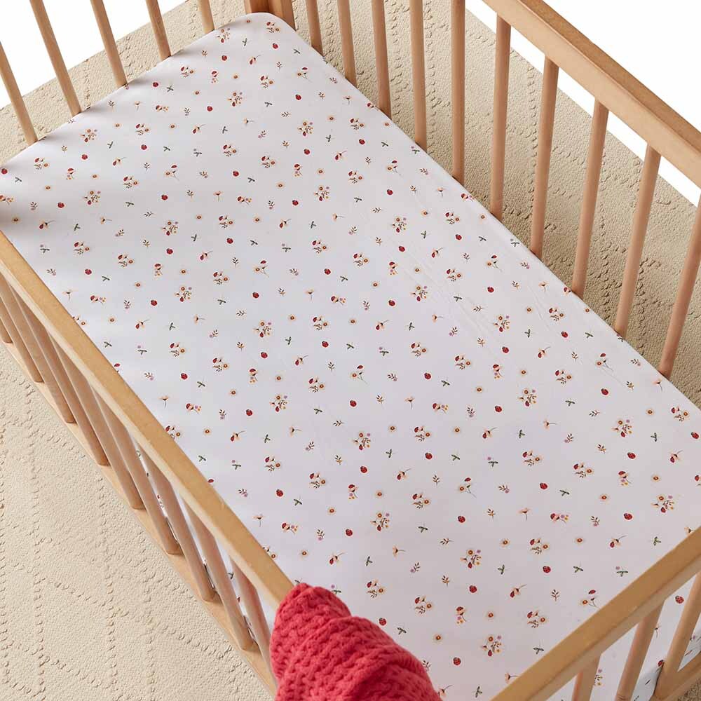snuggle hunny fitted cot sheet - angus and dudley