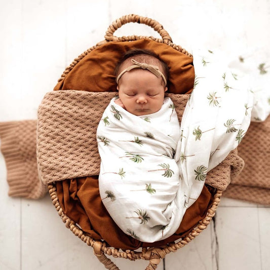 Snuggle Hunny muslin wrap - angus and dudley