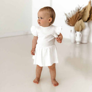 Snuggle hunny dress white - angus and dudley