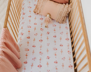 Snuggle Hunny Fitted Cot Sheet - Ballerina