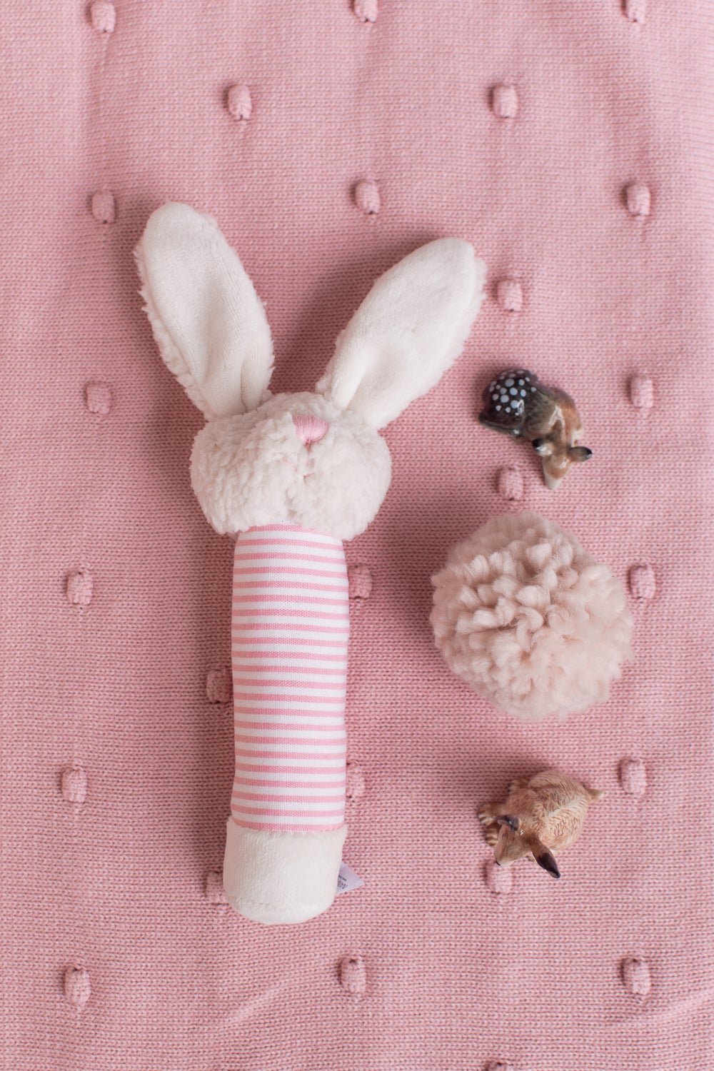 Nana Huchy bunny rattle - Angus and dudley