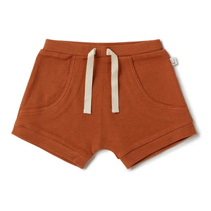 Snuggle Hunny Organic Cotton Shorts - Biscuit