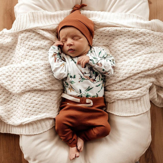 Snuggle Hunny Organic Cotton Pants - Biscuit