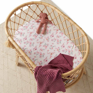 Snuggle Hunny Kids Fitted Bassinet & Change Pad Cover - Camille