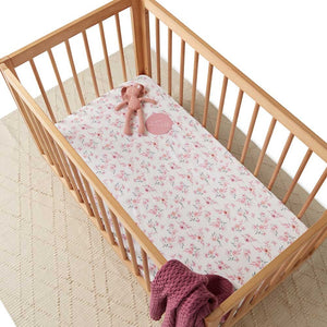 Snuggle Hunny Fitted Cot Sheet - Camille