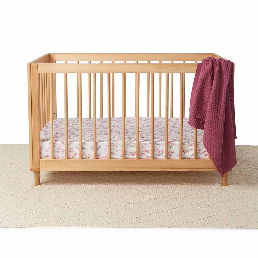 snuggle hunny stretchy fitted cot sheet - angus and dudley