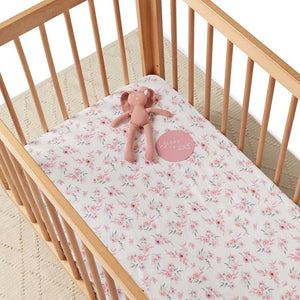 snuggle hunny stretchy fitted cot sheet - angus and dudley