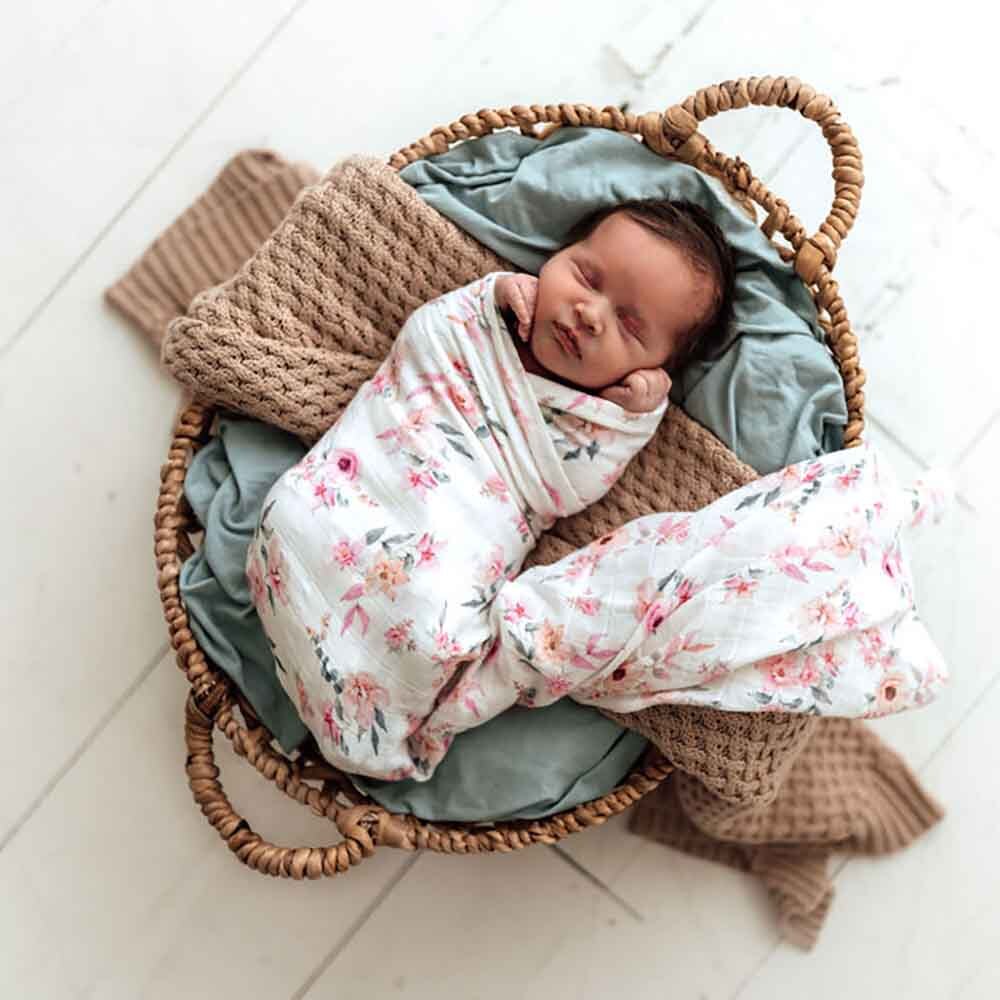 Snuggle Hunny Organic Cotton Muslin Wrap - Camille - Angus & Dudley Collections