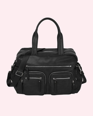 Oioi Faux Leather Nappy Carry All - Black