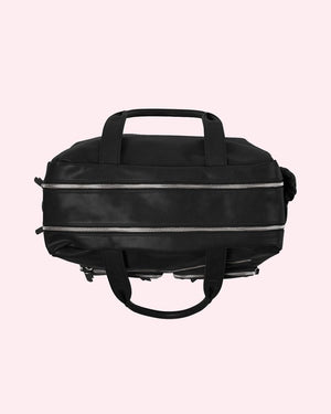 Oioi Faux Leather Nappy Carry All - Black