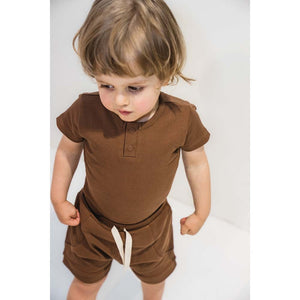 Snuggle Hunny Organic Cotton Shorts - Chocolate