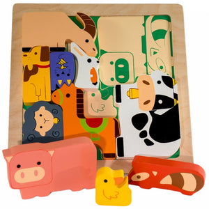 chunky baby farm puzzle - angus and dudley