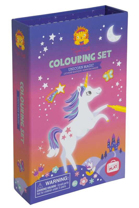 Tiger Tribe Colouring Set - Unicorn Magic