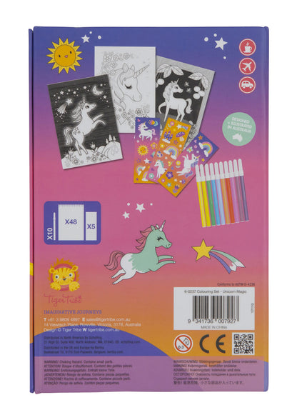 Tiger Tribe Colouring Set - Unicorn Magic
