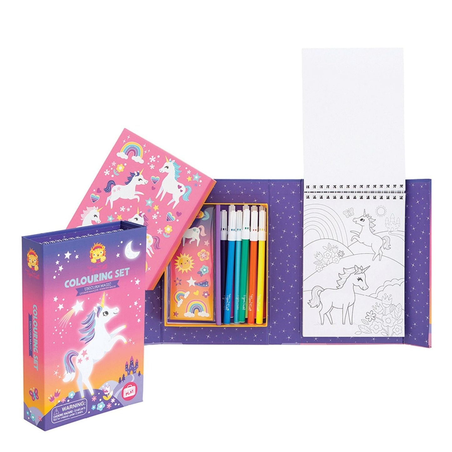 Tiger Tribe Colouring set - angus and dudley