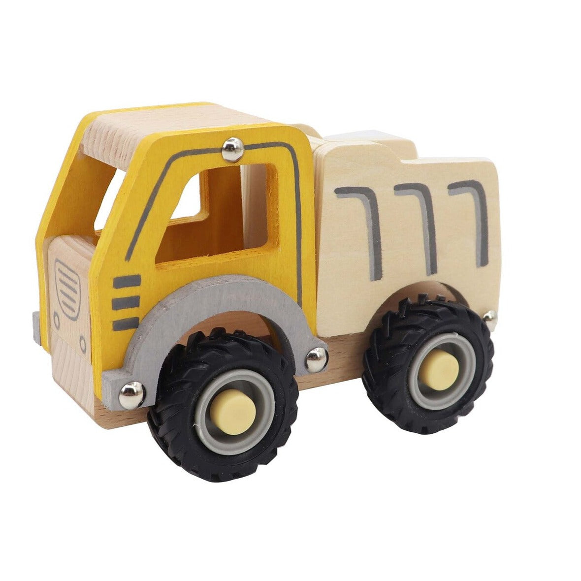 wooden toy dump truck - angus and dudley