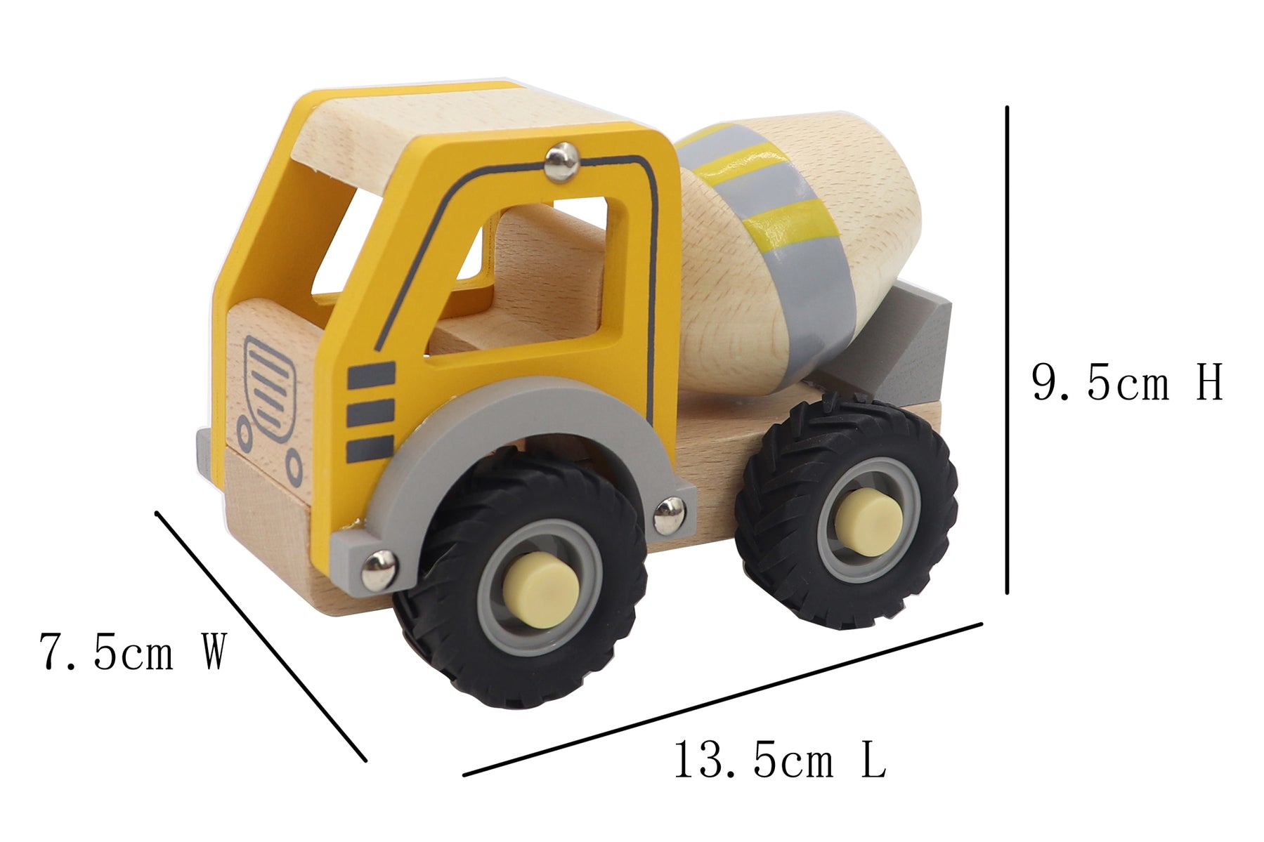 wooden toy cement truck - angus and dudley