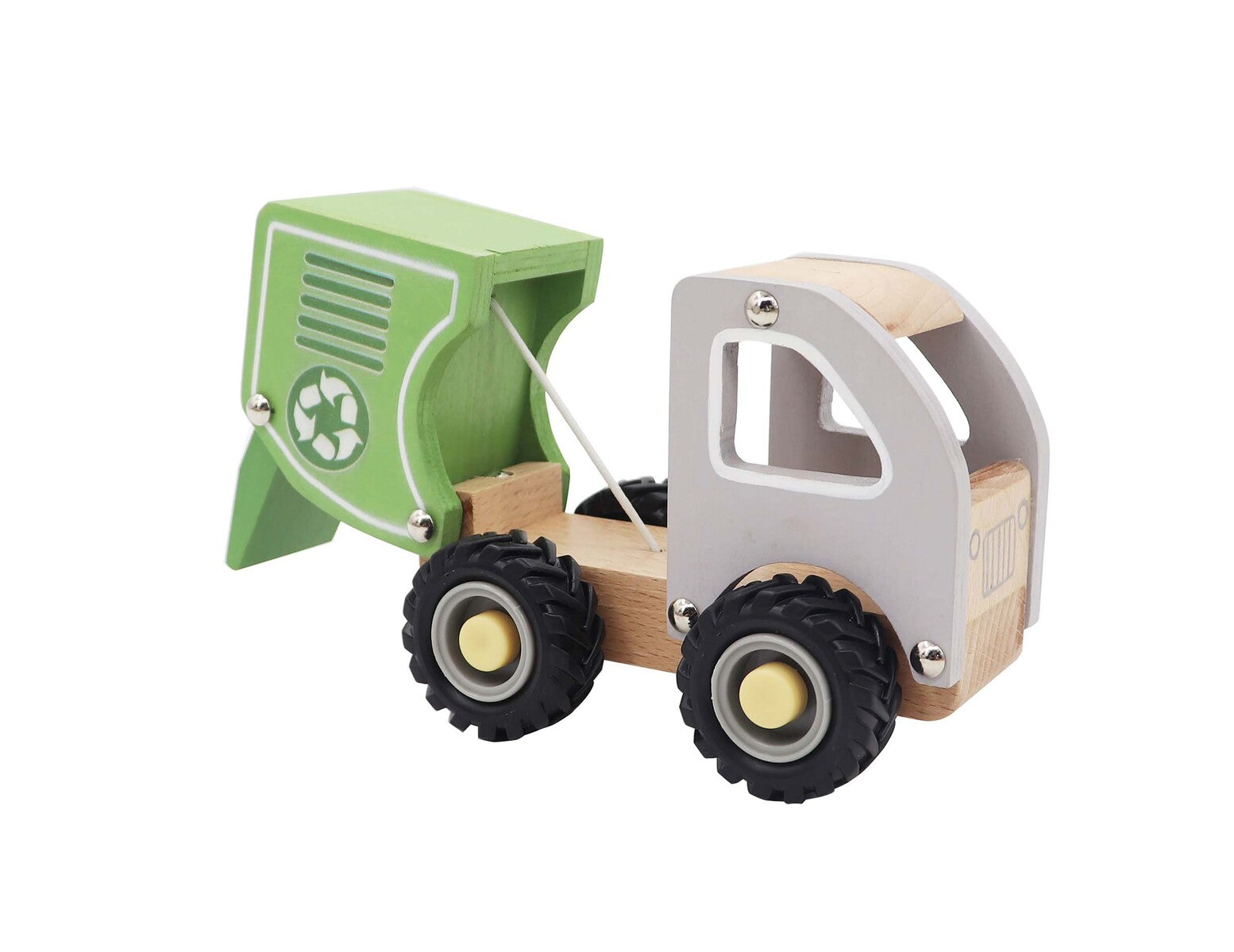 wooden toy recylcle truck - angus and dudley