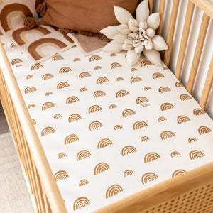 kiin bamboo fitted cot sheet - angus and dudley