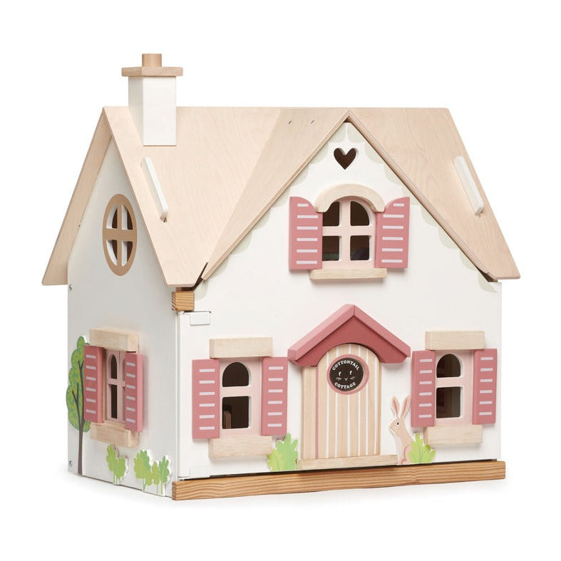 cottontail wooden doll house - angus and dudley