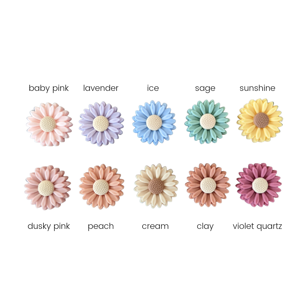 Nature Bubz Dummy Clip Beaded - Daisy