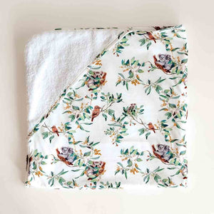 Snuggle Hunny Hooded Organic Cotton Towel - Eucalypt