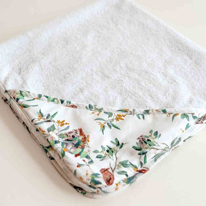 Snuggle Hunny Hooded Organic Cotton Towel - Eucalypt