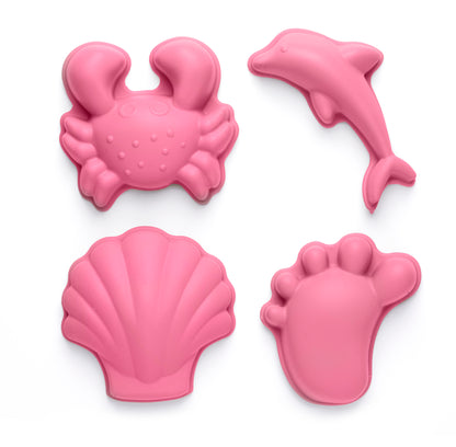 Scrunch Beach Set - Flamingo Pink