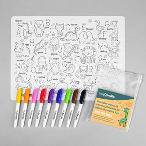 Hey Doodle Silicone Colouring Mat - Into The Wild