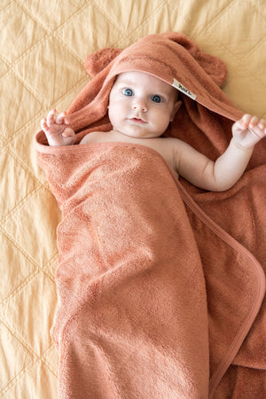 Hooded Bamboo Towel - Blush