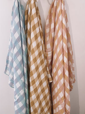 Milky Design Wrap - Toffee Gingham