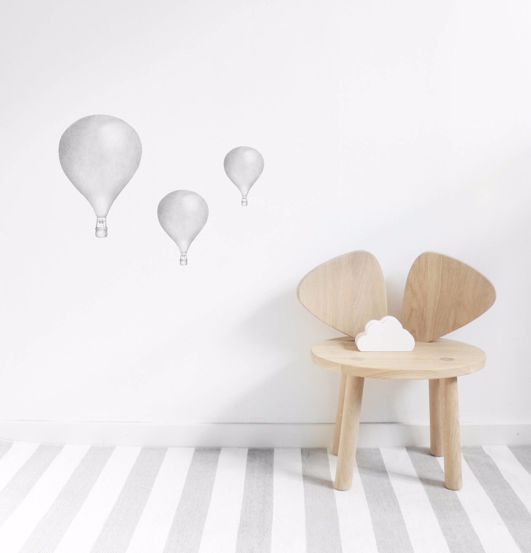 Wall Stickers - Balloons Light Grey - Angus & Dudley Collections