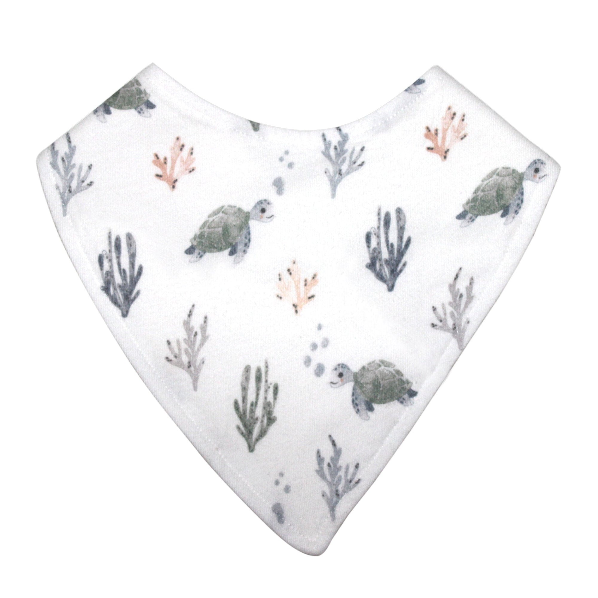 misterfly dribble bib sea turtle - angus and dudley