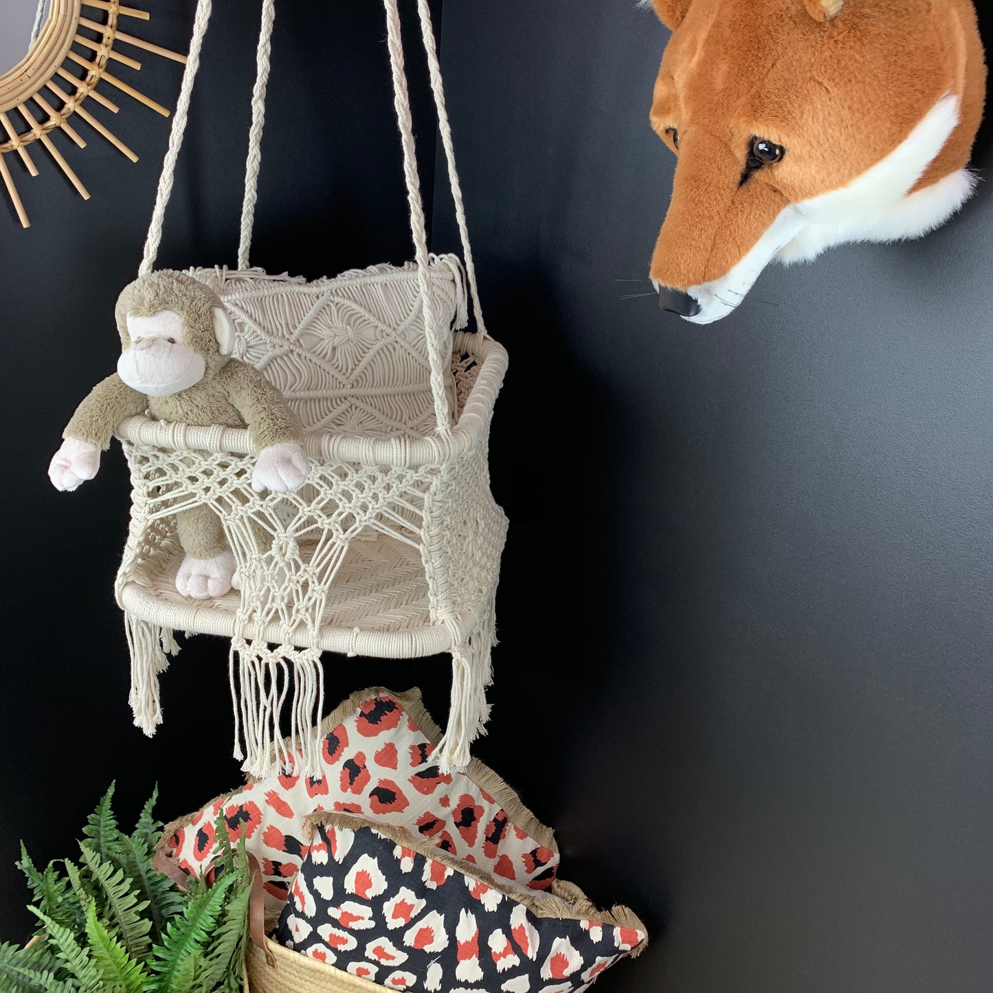 Baby Macrame Swing Chair - Angus & Dudley Collections