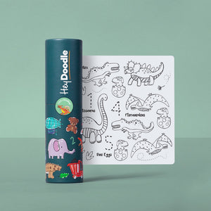 Hey Doodle silicone colouring mat - angus and dudley