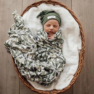 Snuggle Hunny Organic Cotton Baby Wrap/Swaddle - Evergreen