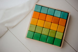 My First Wooden Block Set - Colours
