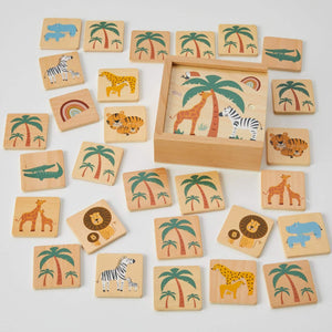 wooden memory game - angus and dudley