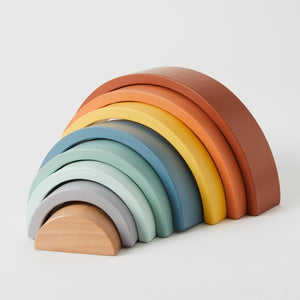 Wooden rainbow stacker - angus and dudley