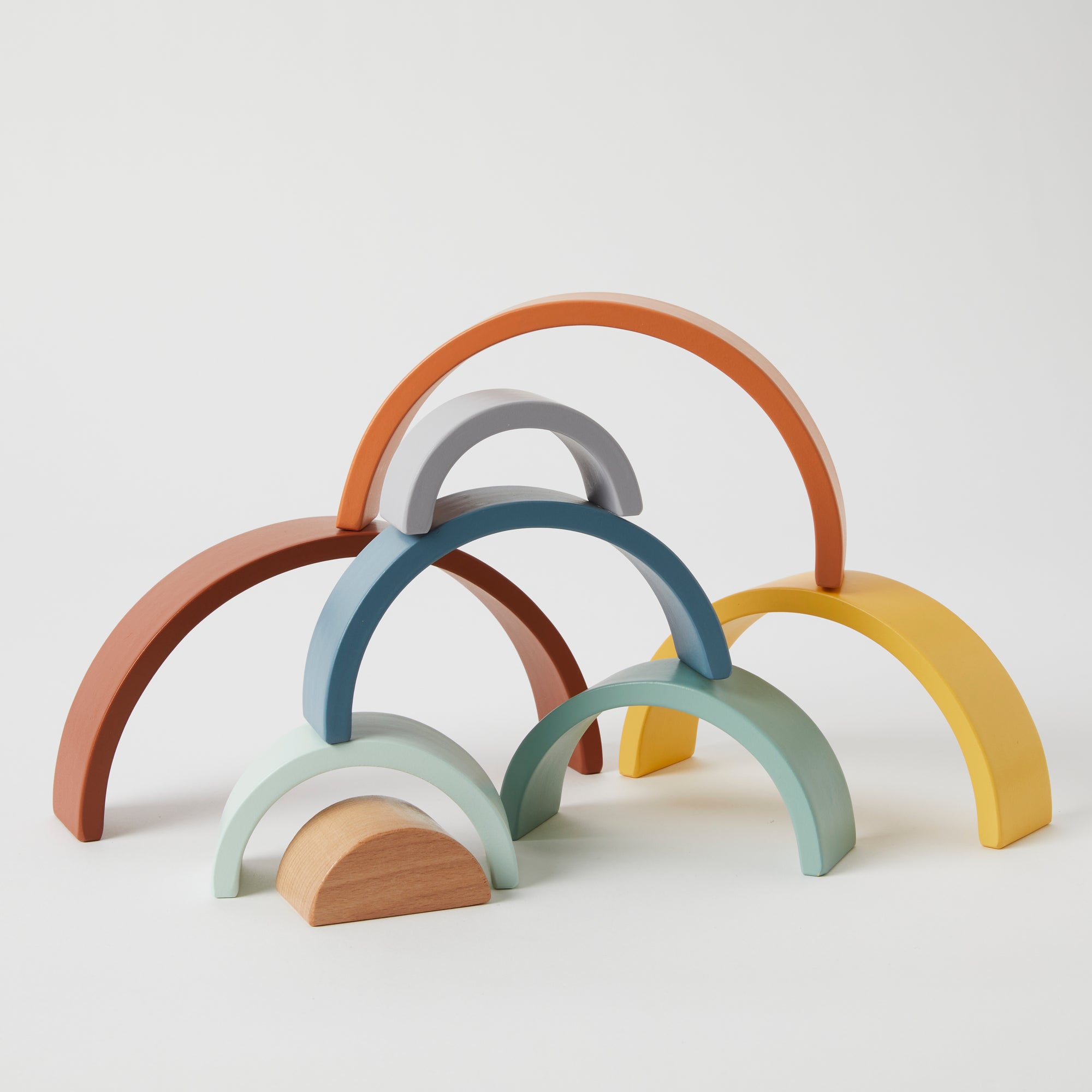Wooden rainbow stacker - angus and dudley