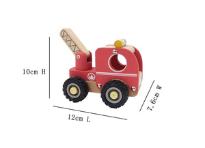 Wooden Toy Fire Engine
